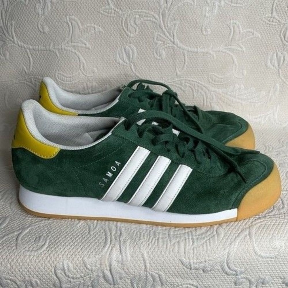 Adidas Samoa Collegiate Green Lace Up Original Sneakers Men 11.5 Vietnam Leather